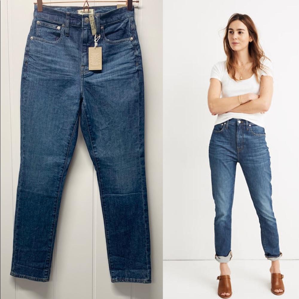 Madewell 10” High Rise Slim Boyjean Jeans Size 25